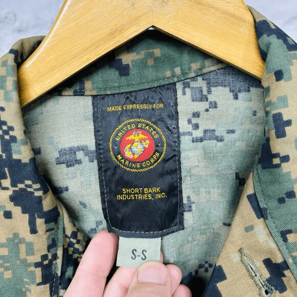 Set USMC MARPAT Digital Woodland Camo Cargo Pants Slant Pocket Shirt US Marines - Picture 5 of 16